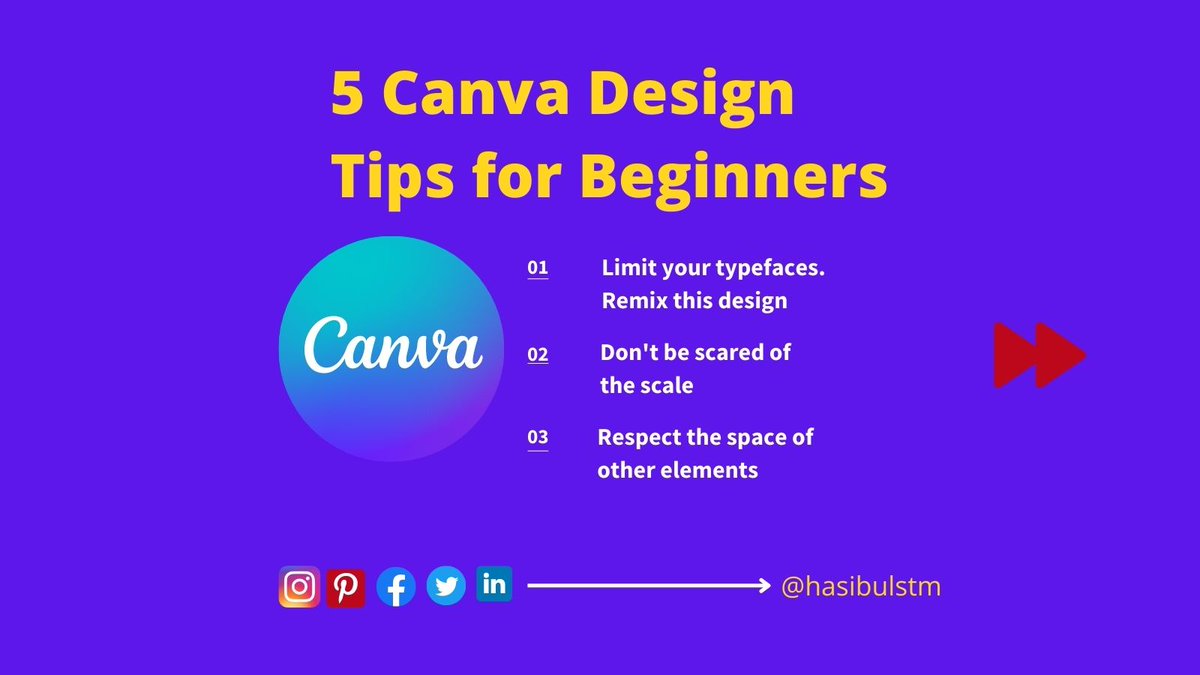 hasibulstm's tweet image. 5 Canva Design Tips for Beginners

#design #tips #canva #canvadesign #canvadesigner