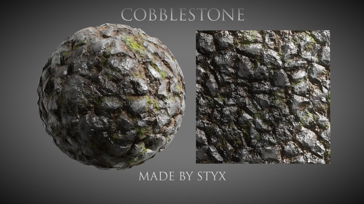 StyxVisuals's tweet image. Practiced Texturing, made this cobblestone texture!