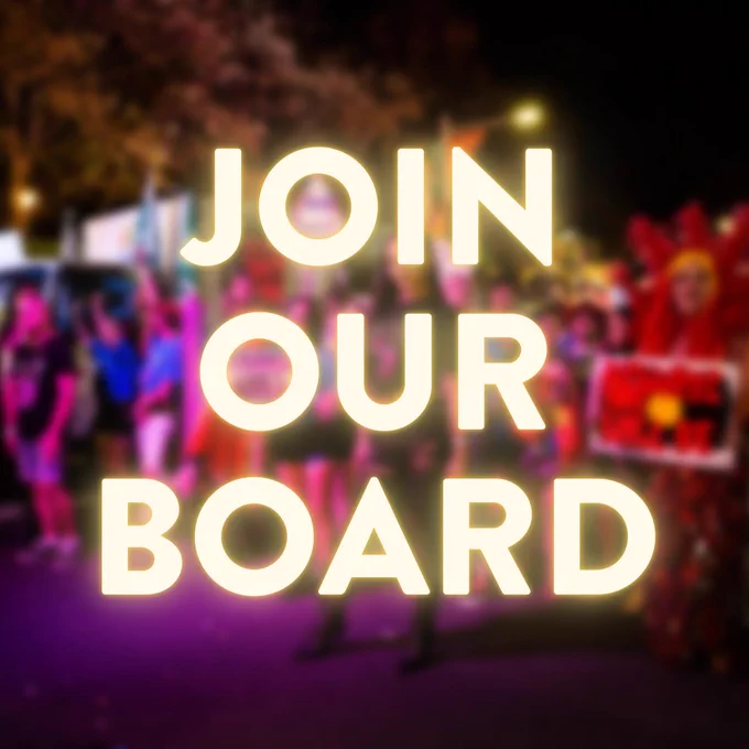 Text reads: Join our board.