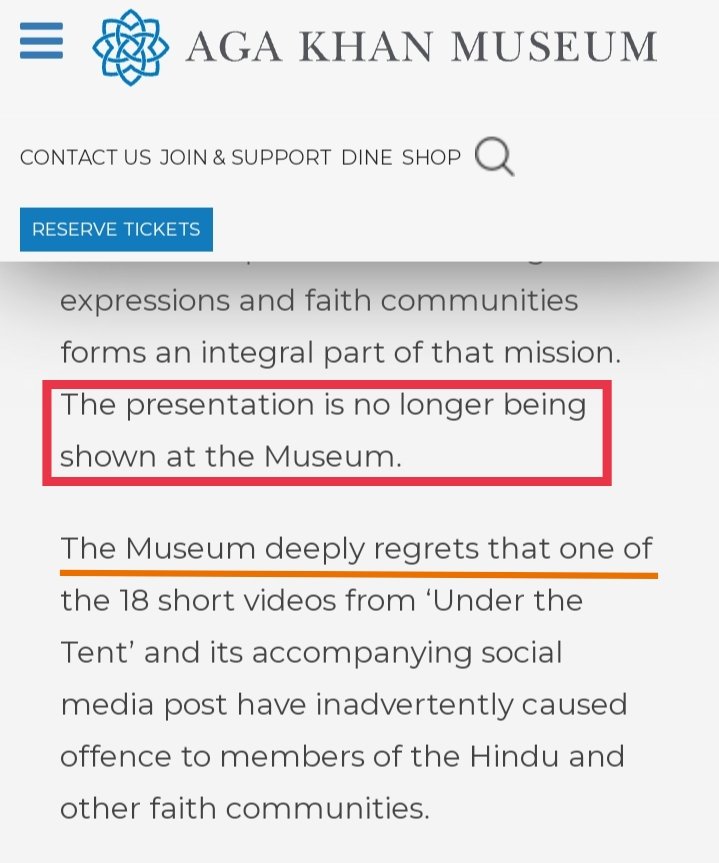 Aga Khan Museum in Canada cancels the screening of Hinduphobi¢ documentary 'Kaali' and apologises for offending Hindus. #ArrestLeenaManimekalai