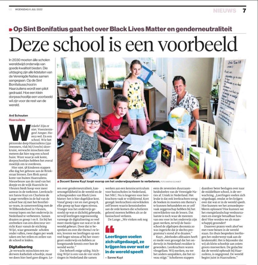 Sterk onderwijs in het groen is geen lege huls. We geven het best haalbare onderwijs waarmee we onze leerlingen goed toegerust op pad sturen. #haarzuilens #haarzicht #vleuten #sterkonderwijsinhetgroen