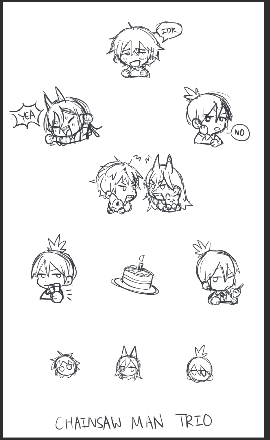 csm sticker sheet I couldn't finish on time O(-( 