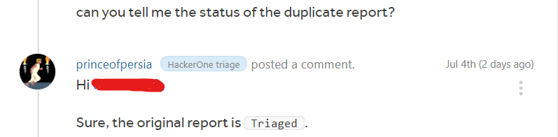itsmetodi's tweet photo. What hurts more than a Duplicate?
#hackerone #bugbounty #Duplicate https://t.co/t1VVkSpXzh