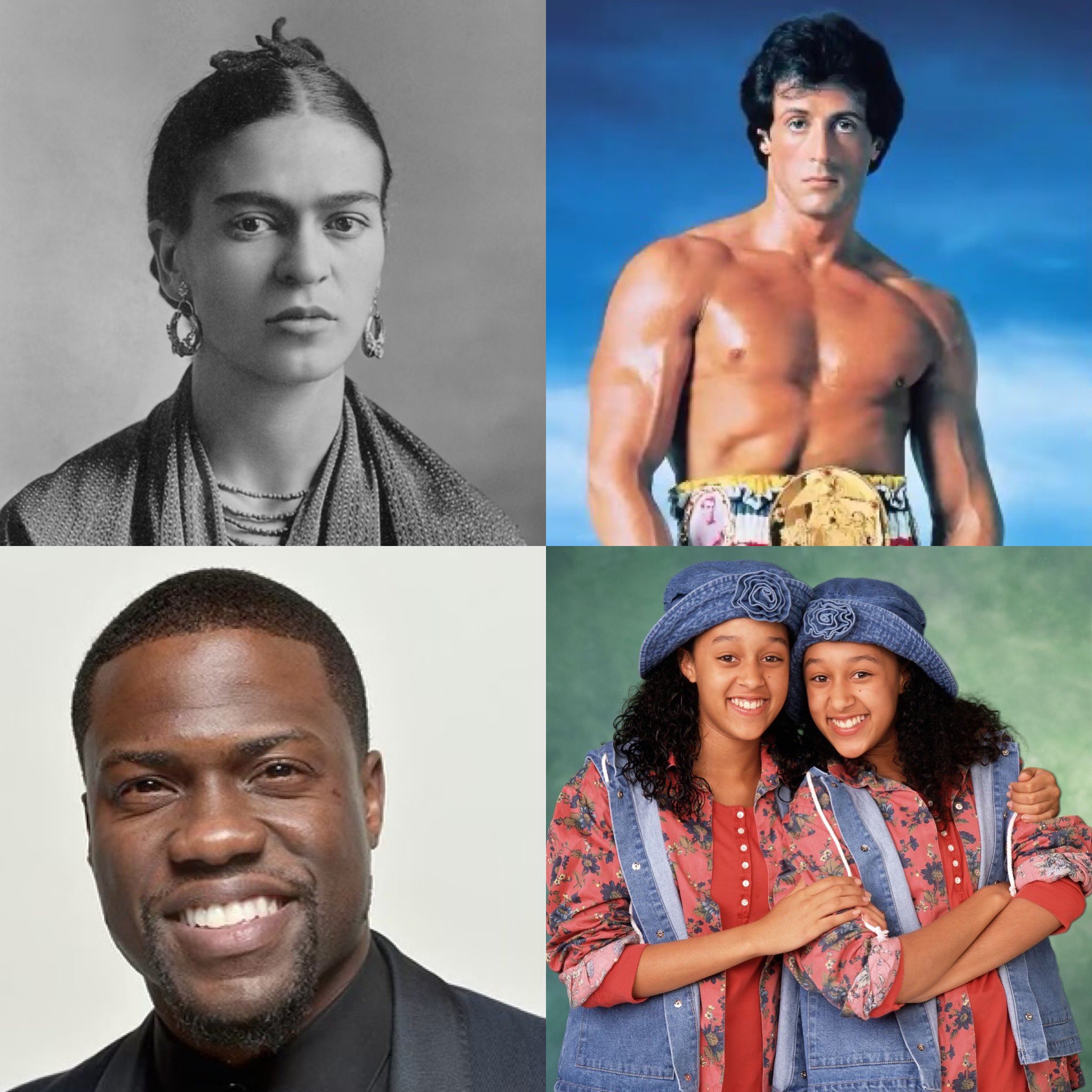 Happy Birthday Frida Kahlo, Sylvester Stallone, Kevin Hart, Tia and Tamera Mowry   