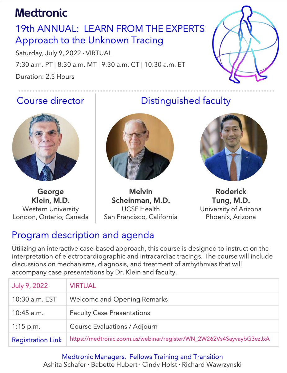 Roderick Tung (@drrodericktung) on Twitter photo Hard not to get pumped about this coming Saturday morning's program with two giants. Just electrograms, <a href="/MelScheinman/">Mel Scheinman, MD</a>, <a href="/GeorgeKleinMD/">George Klein</a>, and a virtual interactive dissection of tracings. In EP (and in life) the approach is more important than the answer. Register👇 <a href="/MDT_Cardiac/">Medtronic Cardiac</a> Hard not to get pumped about this coming Saturday morning's program with two giants. Just electrograms, <a href="/MelScheinman/">Mel Scheinman, MD</a>, <a href="/GeorgeKleinMD/">George Klein</a>, and a virtual interactive dissection of tracings. In EP (and in life) the approach is more important than the answer. Register👇 <a href="/MDT_Cardiac/">Medtronic Cardiac</a>