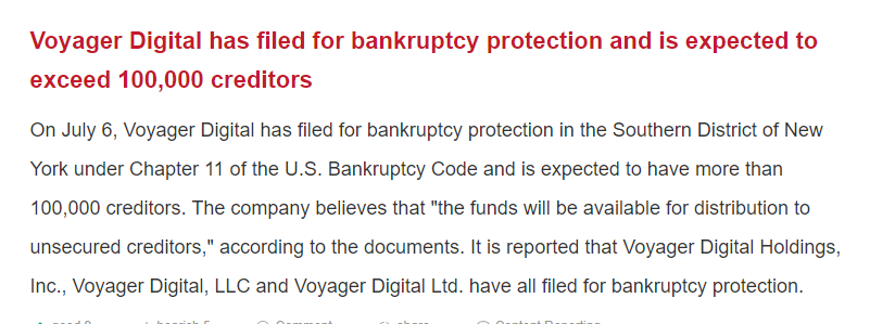 This is very unfortunate news