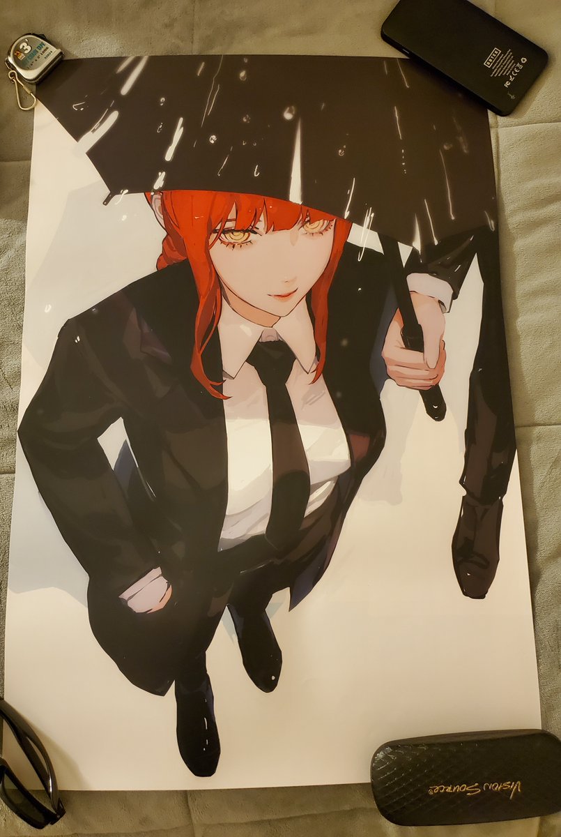 today sucked anyway heres my haul from anime expo. my favorites either the makima poster or the doma print I got framed