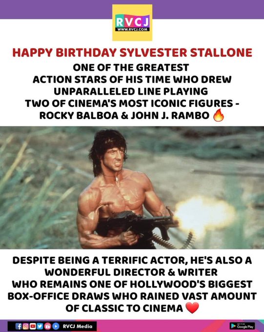 Happy Birthday Sylvester Stallone!     