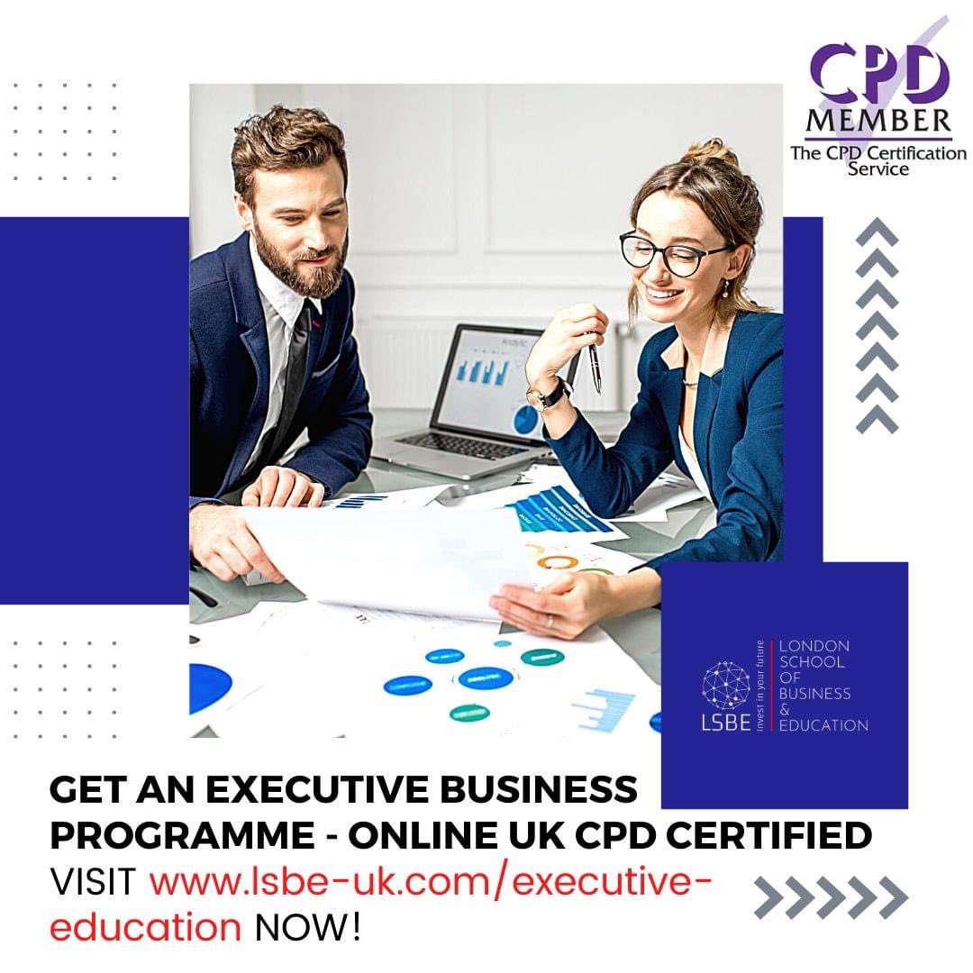 🎉 Choose Your CPD Certified Executive Business Programme! 
Visit lsbe-uk.com/executive-educ… And Enroll NOW!
#executiveeducation #cpd #businesscourses #onlinecourses #sale #onlinecourses #management #leadershipdevelopment #humanresourcesmanagement #noexams