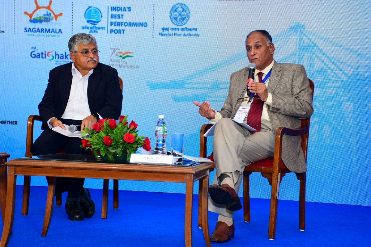 JNPort's tweet image. Capt. Karkare, Advisor - Marine, @MumbaiPortTrust moderated a panel on the 'Opportunities for Ro-Ro/Ro-Pax in Maharashtra' was held during the 'Maritime Public-Private Partnership Conclave, 2022'.