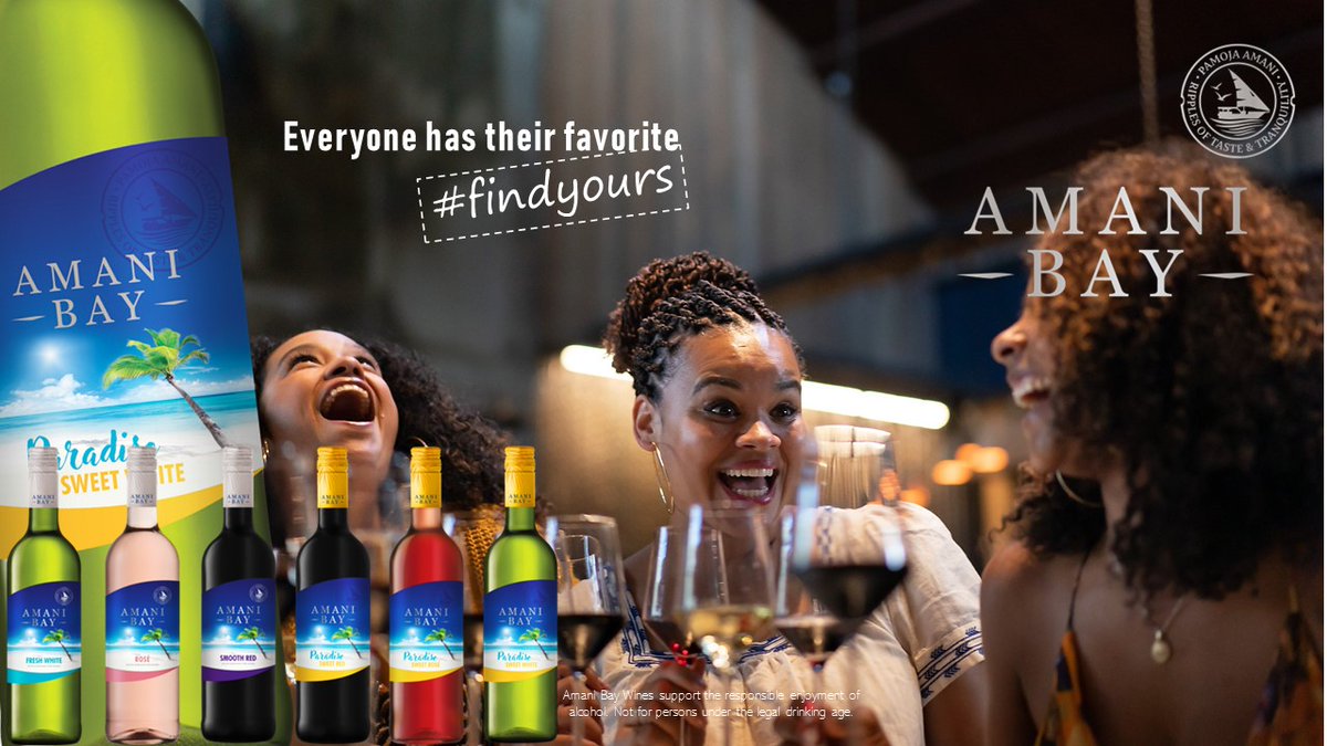 Amani Bay offers a range of splendidly palatable and sociable wines! We suggest you have a taste through them and find your favorite! #myfavoritewine #findyours #amanibay #amanibaywines #winewithfriends #socialwines #winesmadetoshare #pamojaamani #peaceful #happy #togetherness