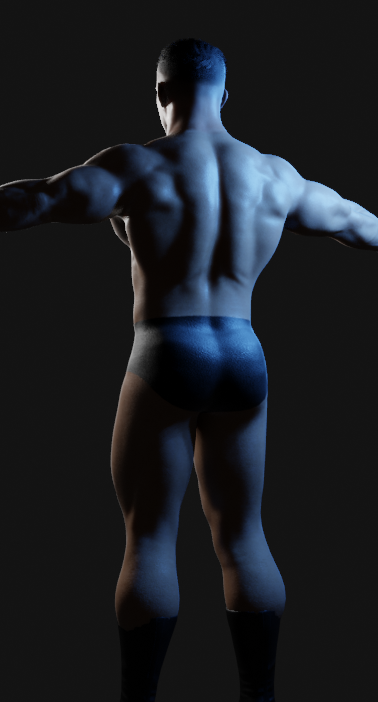 Avg_Neighbor's tweet photo. he doesnt wear trunks but all the wwe models still have their legs there so enjoy! https://t.co/QwAM3MjbKV
