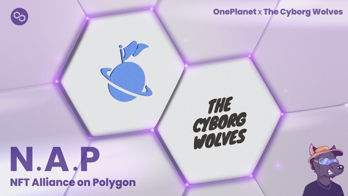 TheCyborgWolves's tweet photo. In honor of our recent partnership with @OnePlanet_NFT in joining the #NAP NFT Alliance, we are holding a special MINT 2 GET 1 FREE deal!
Mint Here! π
https://t.co/unzjdVkoOC
Our goal is to mint out, so #LetsMintOut! πΊ
-
#NFT #NFTCommunity #PolygonNFT #TheCyborgWolves https://t.co/xB5A9IMJLF
