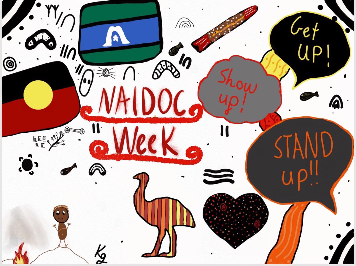 After listening to Ryhia Dank explain her inspiration behind the creation of this years NAIDOC poster and exploring the meaning behind this years theme, students loved recreating their own version highlighting the theme “Get Up! Stand Up! Show Up!”#NAIDOCWeek #NAIDOC