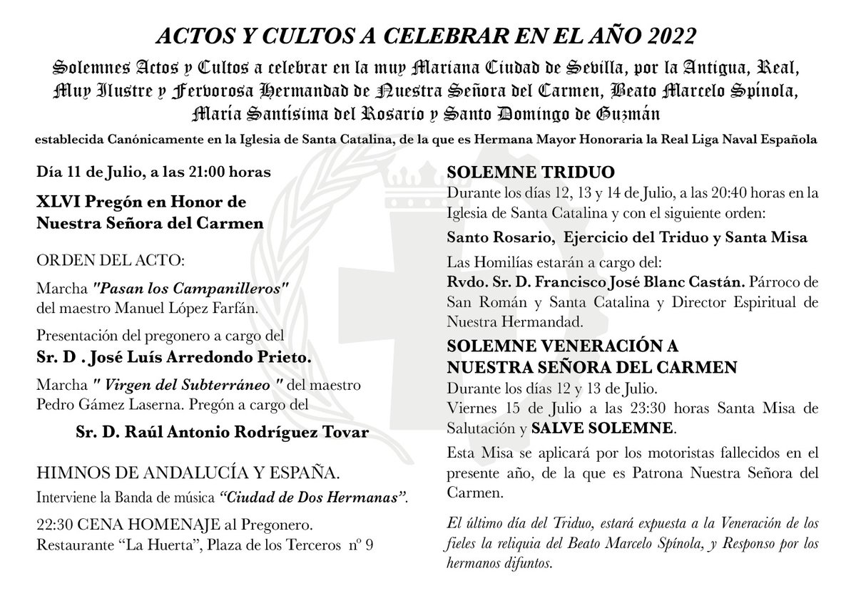 Hdad. Carmen y Rosario de Santa Catalina tweet media