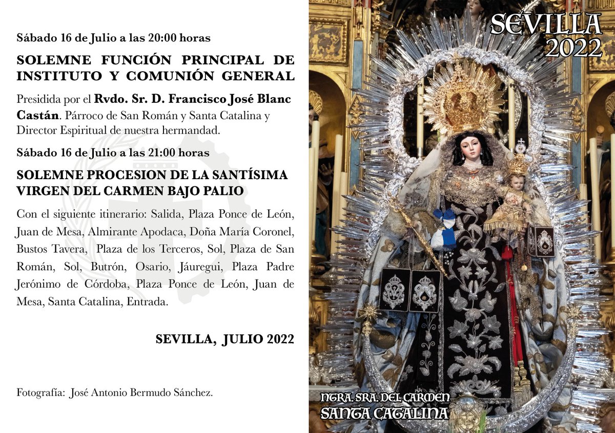 Hdad. Carmen y Rosario de Santa Catalina tweet media