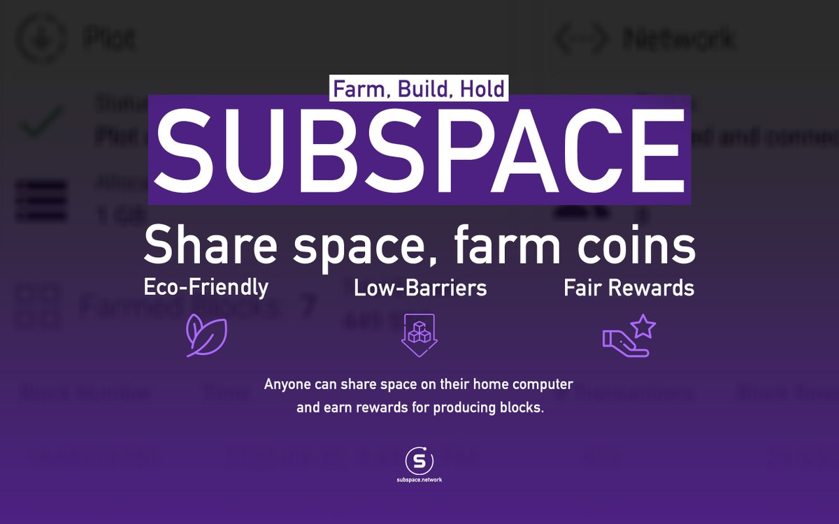 HOW SUBSPACE WORKS

<a href="/NetworkSubspace/">Subspace Network ➡️ Autonomys Network</a> 
 
#subspace
#Web3  
#cryptocurrencies  
#Crypto  
#CryptoNews