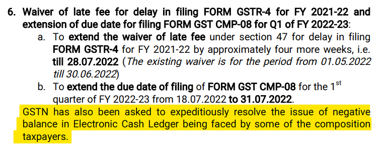 financepost_in's tweet photo. @SumitAnshani @ankitabansal7 @TaxationUpdates @CAmehul6295 @cbic_india There is nothing specific mentioned in the notifications regarding it. 
But the reference to negative liability was there in the press release of the 47th GST Council Meeting.  @Infosys_GSTN https://t.co/GdJ9p05r7J