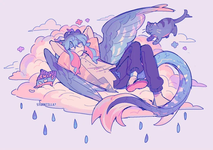 artfight attack for gatito 🌧️ 