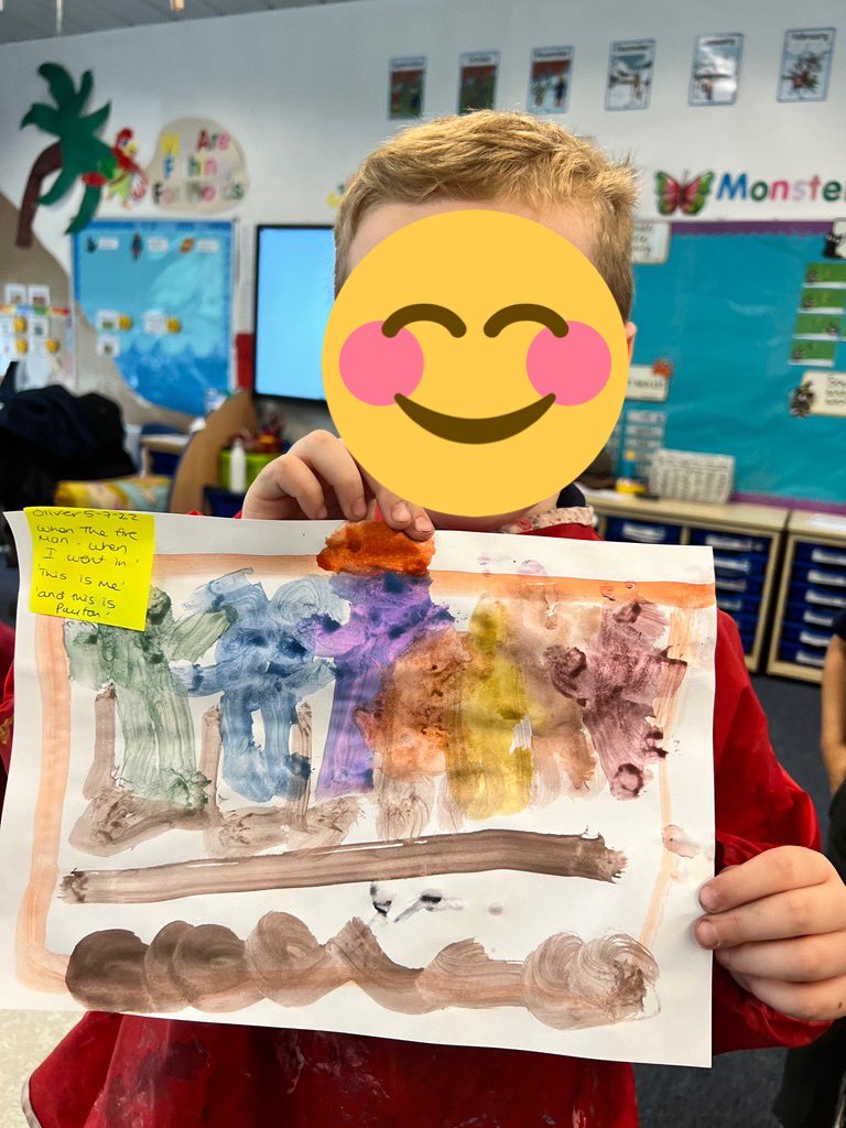 Yesterday the children painted their favourite memory from Butterfly class. 
1- Reading books and this is my favourite 
2- Seeing penguins at the zoo
3- Dinosaurs! 
4- Meeting a fireman and going inside the fire engine 

What wonderful memories we have made.