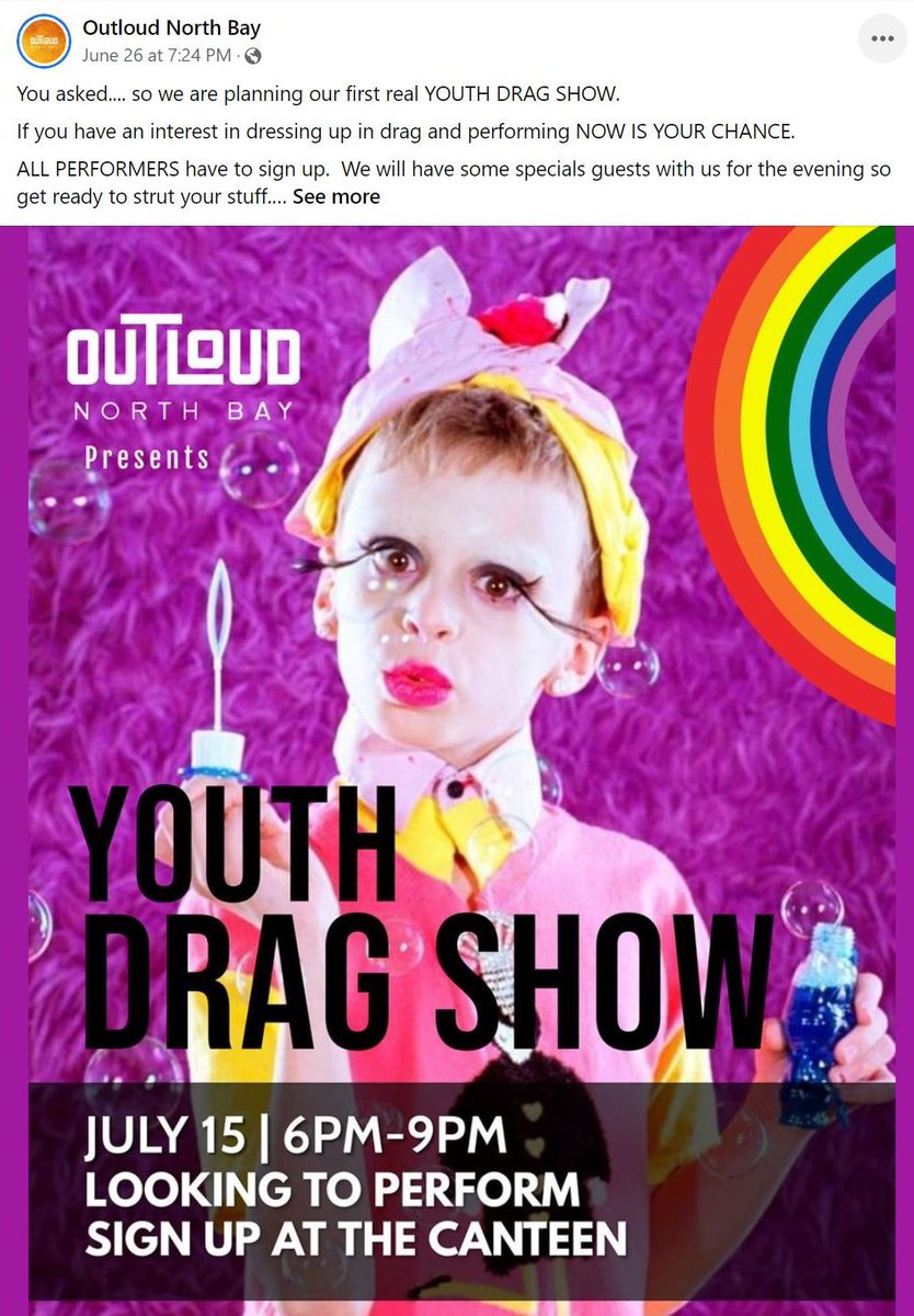 'Get ready to strut your stuff.' Youth organization puts out advertisement looking for kids to perform in drag.