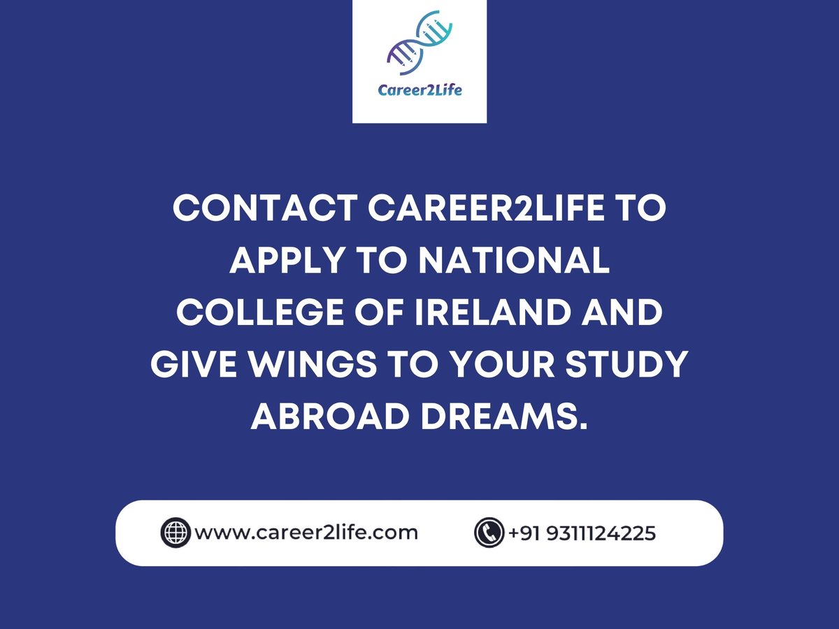 Career2L's tweet photo. Did you know @NCIRL is one of the best state supported educational institution in Ireland?
.
.
.
#careers2life #studyabroad #studyabroadlife #wednesdaythought #internationalstudents #NCI #NCIRL #MyNCI #mastersdegree #studentvisa #delhiuniversity #studygram #studentlife #studymba https://t.co/m57f2nMCx4