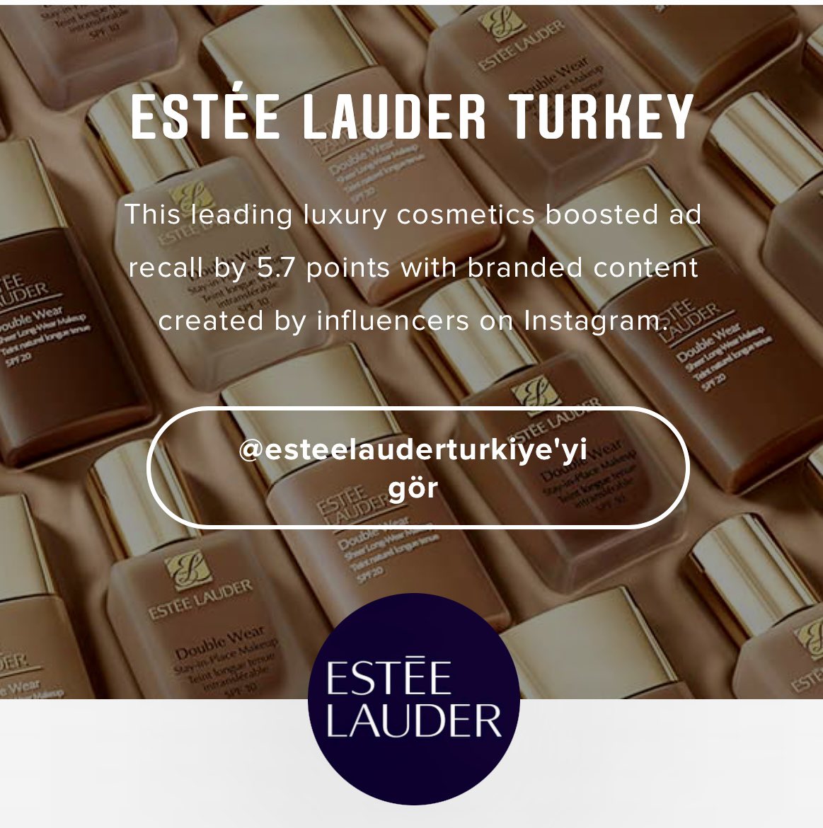 The Estée Lauder Companies Inc. ile gerçekleştirdiğimiz Meta Başarı Hikayesi yayınlandı. 🎉

business.instagram.com/success/estee-…

#esteelauder #growthpack #meta #casestudy