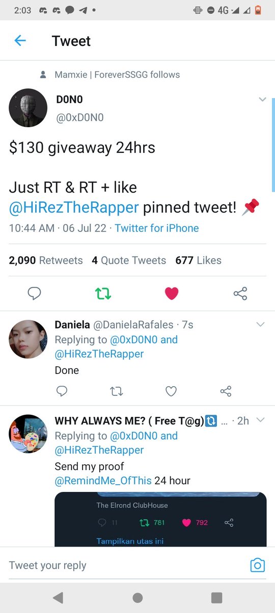Daniela tweet media