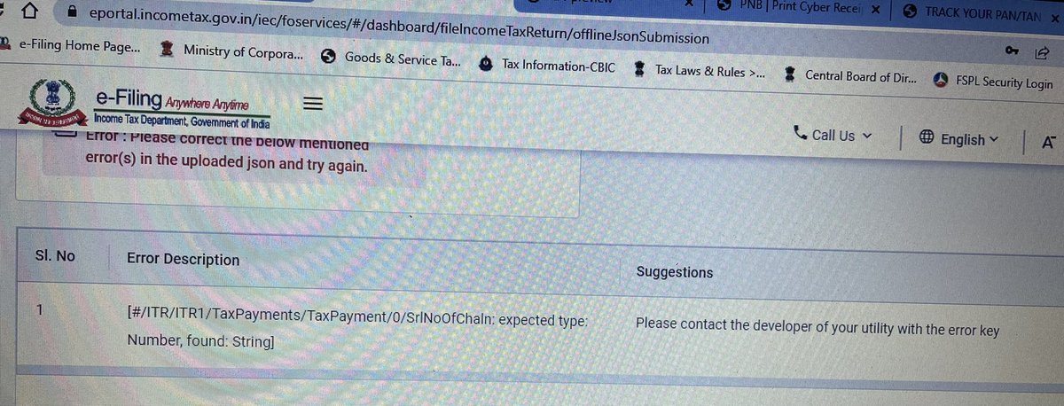 RSingh_ca's tweet image. Dear @Infosys the portal is asking to contact the developer. @nsitharaman @IncomeTaxIndia @FinMinIndia