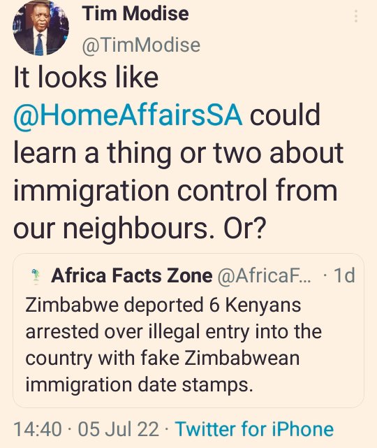 Bra <a href="/TimModise/">Tim Modise</a> has finally seen the light. 

Well done grootman. Others will follow.
#NationalShutdown