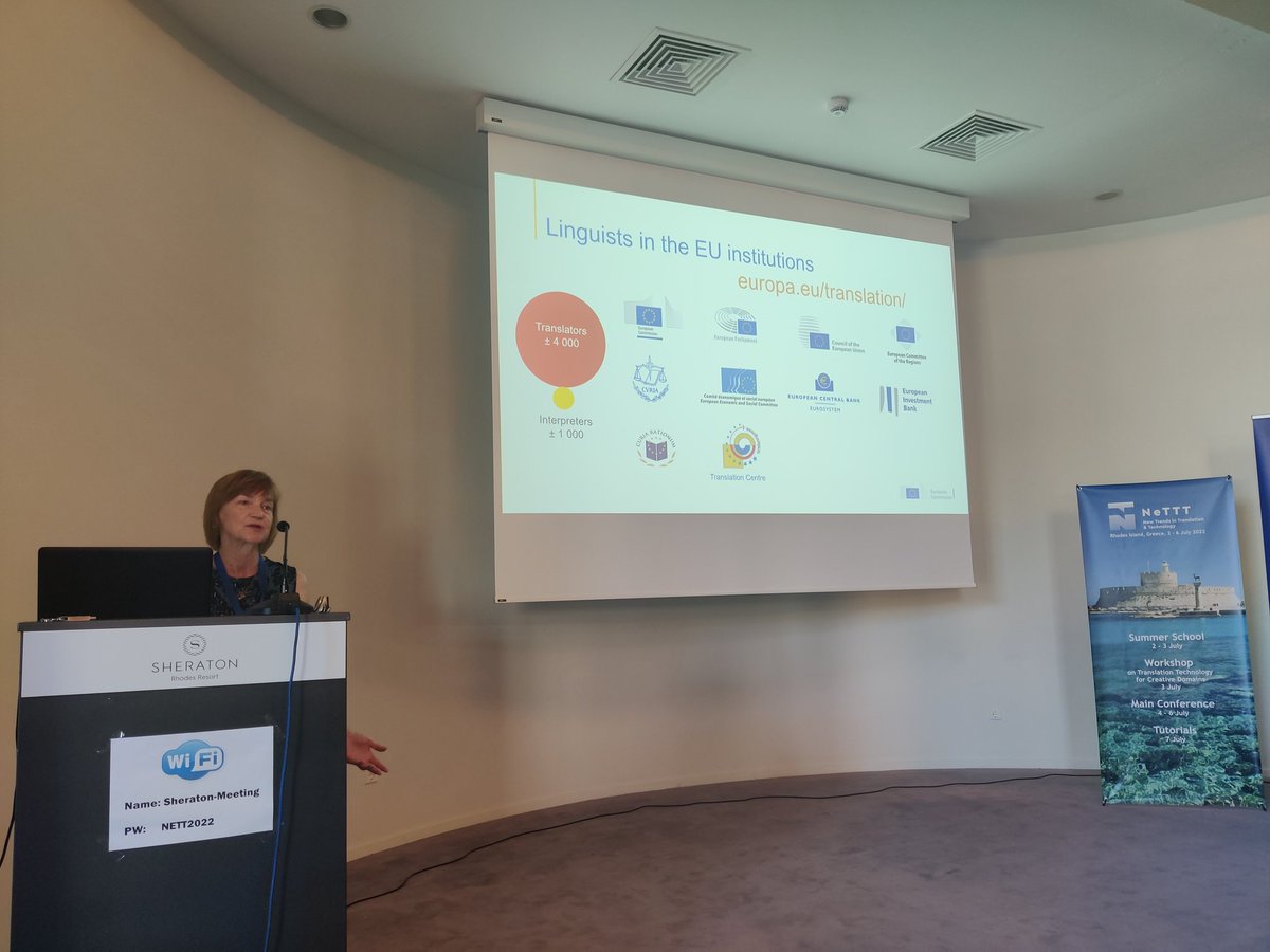 NeTTT (@netttconference) on Twitter photo Our first keynote of the day, Merit-Ene Ilja will be talking about #DGT s translation ecosystem! <a href="/translatores/">Translating for Europe</a> #NeTTT2022 Our first keynote of the day, Merit-Ene Ilja will be talking about #DGT s translation ecosystem! <a href="/translatores/">Translating for Europe</a> #NeTTT2022