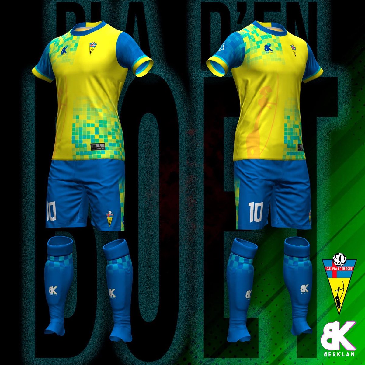 🟡🔵 CE PLA D’EN BOET Concept Kit by <a href="/BerklanKits/">B E R K L A N</a> 👕

☄️ Etern <a href="/PladenBoet/">C.E Pla d'en Boet</a> !

🏹 Inspirada en la ciudad de Mataró y la icónica Laia La Arquera.

 🌊 Amb els colors de sempre… i el nou blau clar

🤝¿Debería ser una realidad? 

#Mataro #Barcelona #FutbolCat #Boet #Berklan