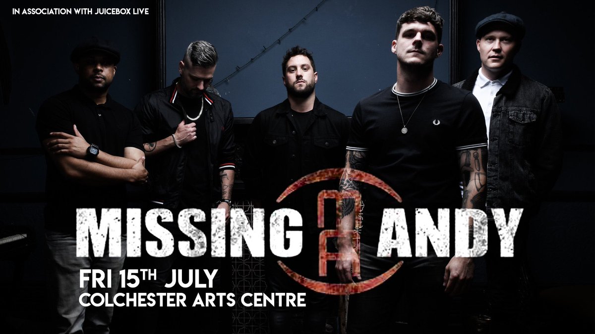 ⚠️LOW TICKETS⚠️
If you’ve not got your tickets for <a href="/MissingAndy/">Missing Andy</a> with support from <a href="/FOXtheband1/">F.O.X</a> &amp; <a href="/RolledUpTweets/">Rolled Up Sleeves</a> at <a href="/ColchesterArts/">ColchesterArtsCentre</a> on Friday 15 July, book now!
🎟 ticketweb.uk/event/missing-…