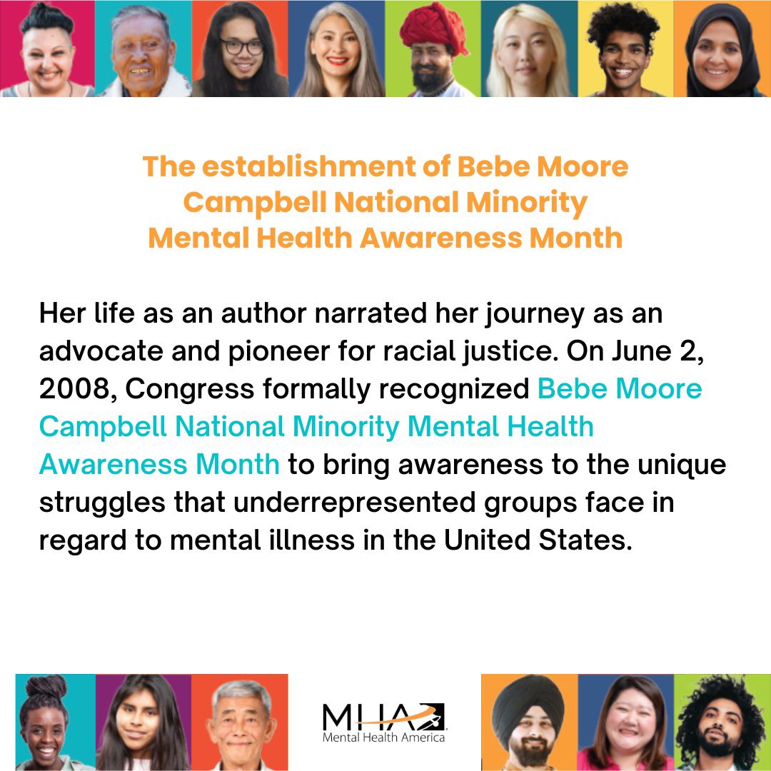 BIPOC (Black, Indigenous &amp; People of Color) Month is also known as Bebe Moore Campbell National Minority Mental Health
Awareness Month.

Bebe Moore Campbell was an advocate for equitable mental health treatment and services.

#BIPOCMentalHealthMonth #GCASAFV #GuamSaysNoMore