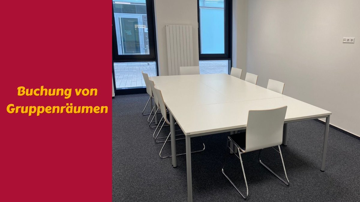 Ihr habt eine Gruppenarbeit zu erledigen oder wollt ungestört mit Freunden in der Bib lernen? Dann bucht einen Zeitslot für unsere Gruppenräume. Wie das funktioniert, erfahrt ihr hier: s.ub.uos.de/gruppen /em #ubosnabrueck #gruppenarbeit #lernort #Servicetweet