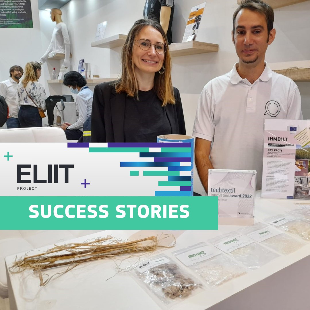EU_EISMEA's tweet photo. Congratulations to our partner IHMDILT who won a Techtextil Innovation Award 2022 in the category "New material" at the Techtextil Fair in Frankfurt last month 👏
We are proud to support innovators across Europe 🌍
Learn about our partners here: https://t.co/TV8GDsmM7Z #ELIIT https://t.co/Frm5itoD0o