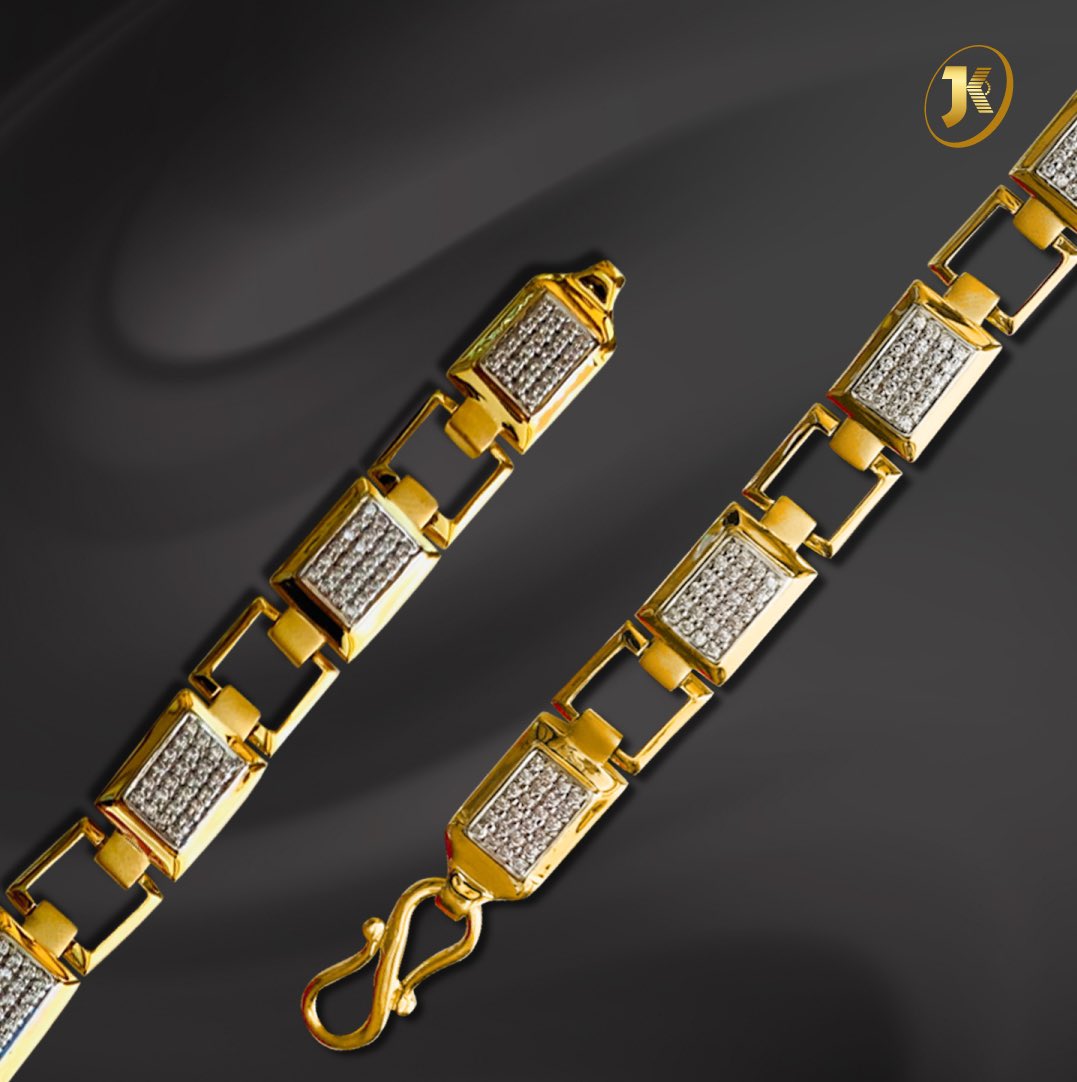 Buy 3 Row Diamond Tennis Bracelet in 14k Yellow Gold, Diamond Bracelet for  Man or Woman, Unisex Jewelry, Bangle Bracelet Online in India - Etsy