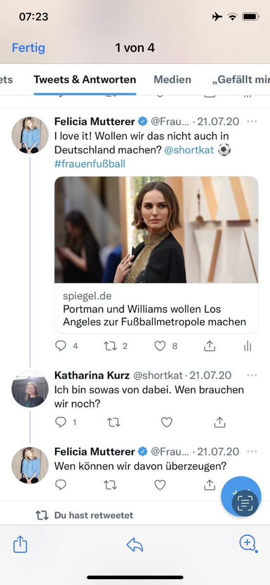 Mit diesem Tweet fing es an.
Jetzt haben wir tatsächlich das Regionalliga Frauen-Team von <a href="/fc_viktoria/">FC Viktoria Berlin</a> übernommen. #vivaviktoria