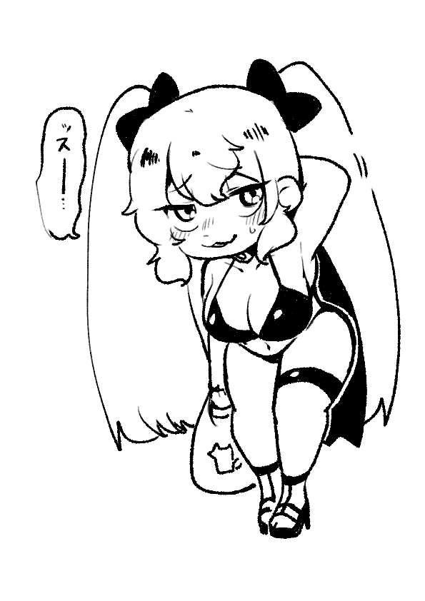 普段と違う服は気恥ずかしい(ビキニの日) 