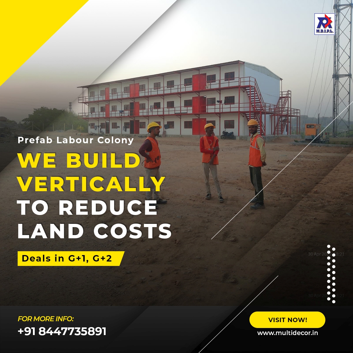 MDIPL1's tweet image. Multi Decor India Pvt Ltd provides excellent labor colony solutions according to specific requirements. 

For more details visit: multidecor.in/prefabricated-…

#multidecor #labourcamps #Labour #labouraccomadation #labourcolonies #workmencolony #prefablabourcamps