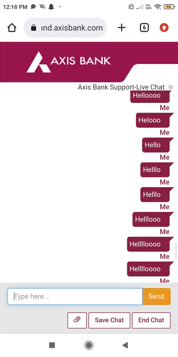 HasnainMazharR1's tweet image. I am trying to get resolution of my query from last 10 days but no one help they just keep me waiting all day in chat box and no one call me back about my query. #WorstAxis @AxisBank @AxisBankSupport @RBI Axis bank executive Azizullah keep me waiting ...#WorstService