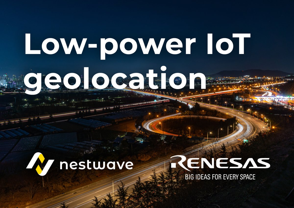 Nestwave are pleased to announce that <a href="/RenesasGlobal/">Renesas Electronics</a> will be employing Nestwave technology in a new LTE-M/NB-IoT platform. ow.ly/imF350JOCep
 
#IoT #geolocation #GNSS #semiconductor #technology #cellularIoT #innovation #greenenergy #trackingsolutions
