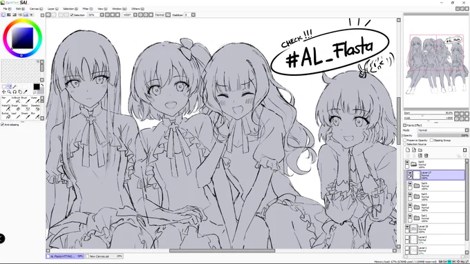 W.I.P.

I am collaborating with @kai_teru_ for Hitotsuyanagi-tai Kaigai Flowerstand art !! 💐💐

If you love Assault Lily and you wish to send your support on their upcoming live, contributions are greatly appreciated!

Check out satsu's tweet below for more info~
#AL_Flasta https://t.co/hQbpfg6Rlm 