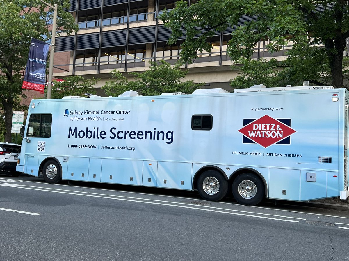 KimmelCancerCtr's tweet photo. We were excited that our mobile screening unit could make an appearance during #CCCIF2022 and offer the inside look 👀 to our COE colleagues! #SKCCOutreach https://t.co/JhWBglstSL
