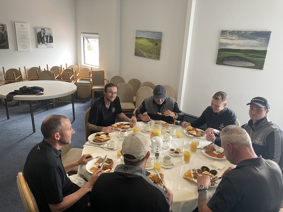 westlancsgreens's tweet photo. We said goodbye to assistant greenkeeper @DanHiney after nearly 5 years on the links @WestLancsGC so a team breakfast was in order after a busy couple of days too. He takes up the role of deputy @ConwyGreens #goodluck We are now looking for a mechanic to join our team. https://t.co/n4alt6IZZt