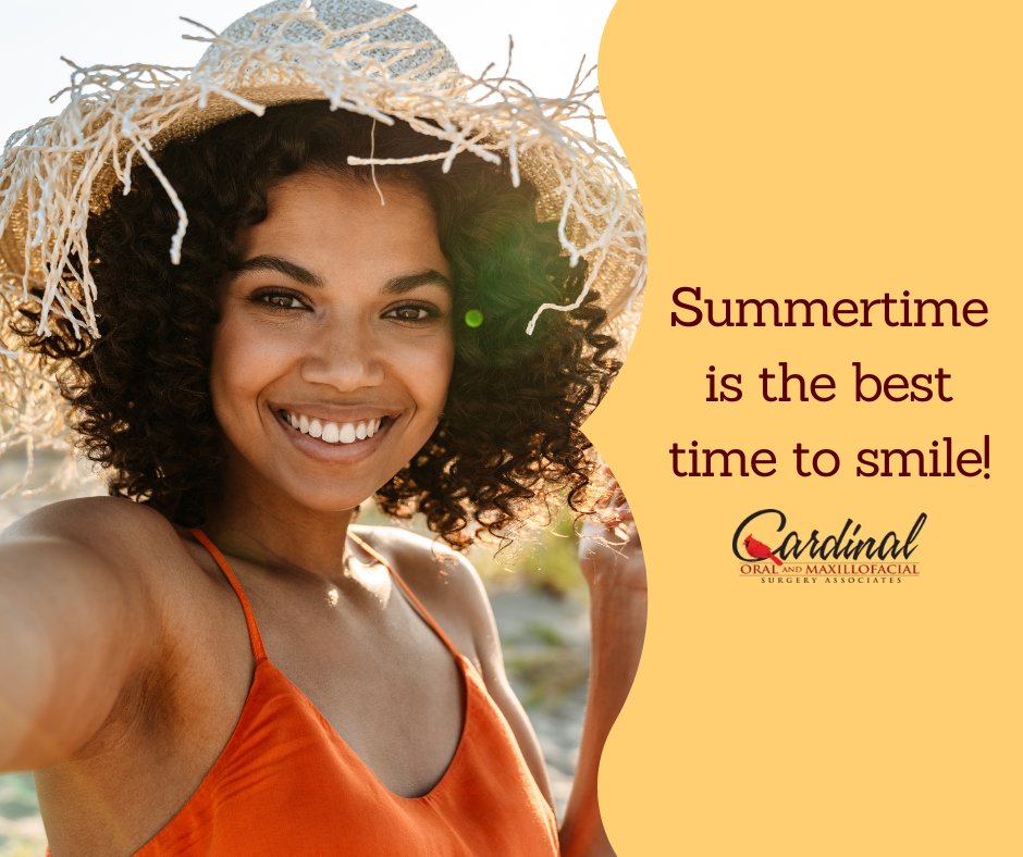 It's #LoveYourSmile Friday! We offer a diverse array of services and have expertise ranging from dental implant surgery and wisdom teeth removal to corrective jaw surgery. Learn more at cardinaloms.com. #smilemore #summersmiles