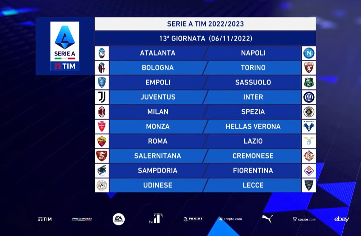 VIDEO DIRETTA Serie A, il calendario 2022/2023 Hellas VeronaNapoli