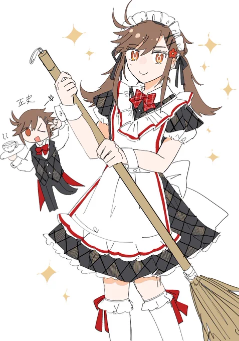ピクルーでみほしちゃん(魁星の女体化)イメージのメイドさん作た 最高だねはやてさんは灰髪パーツがなくて作れなかった 