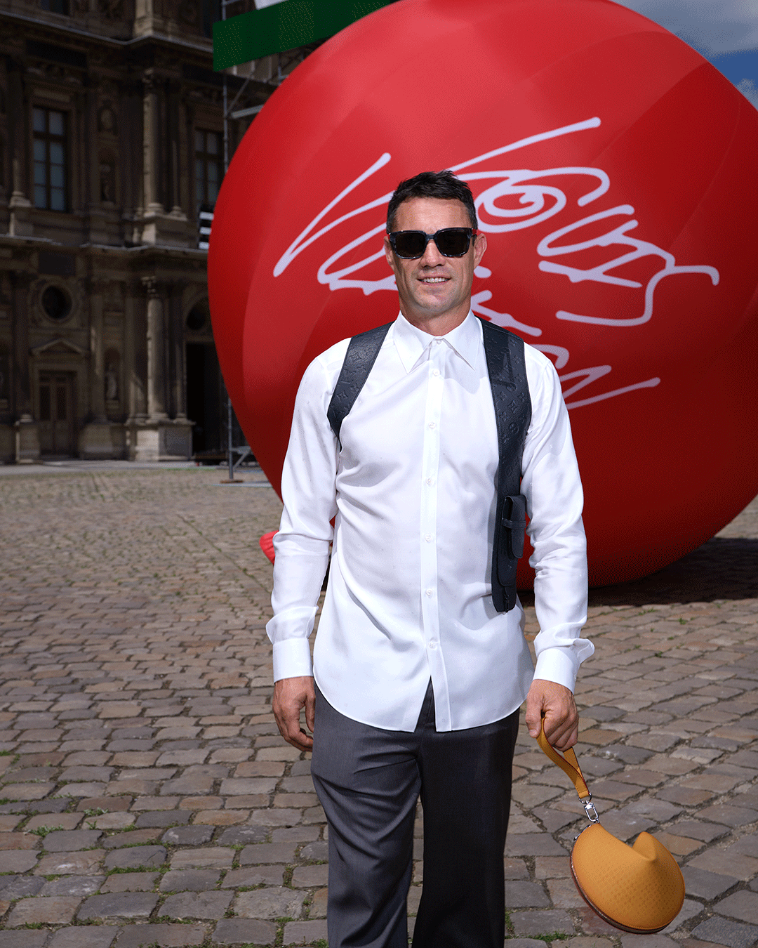 Louis Vuitton on X: .@NissyStaff at #LVMenSS23. #LouisVuitton presented  the latest Men's Collection at the Louvre in Paris. See more from the show  at   / X