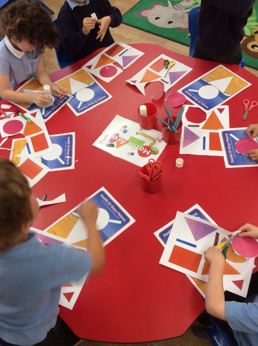 In #reception we have been exploring shapes this week in Maths